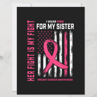 Lámina Su lucha es mi lucha Llevo rosa Hermana Bandera co