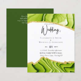 Lámina Sublime AGATE Purpurina de oro Wedding INVITA PRES