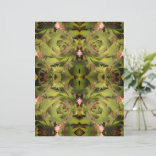 Lámina Suculentas Hens Y Chicas Papel De Libro De Crapboo