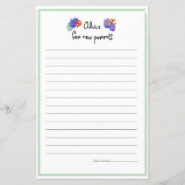 Lámina Suculento consejo para padres Baby Shower