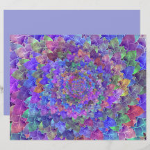 Suculento Resumen Arte Floral Púrpura Colorido