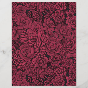Lámina Suculentos en Viva Magenta- Color del año 2023