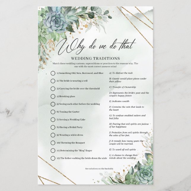 Lámina Sucultores eucalipto marco dorado ¿Por qué lo hace (Anverso)