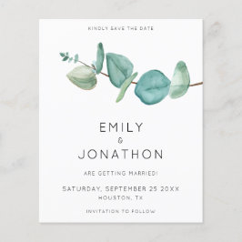 Lámina Sucursal de eucalipto de presupuesto Azul Guardar 