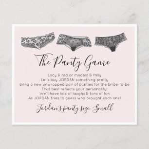 Lámina Suelte sus panes Juego Lingerie Bridal Shower