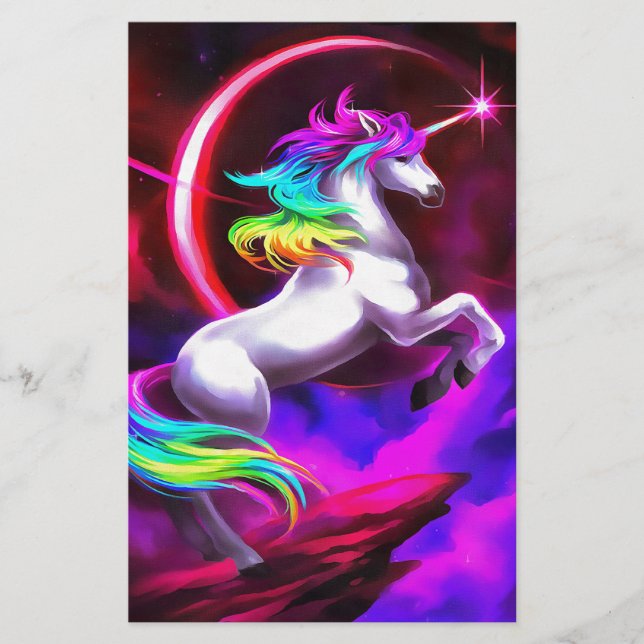 Lámina Sueño de unicornio (Anverso)