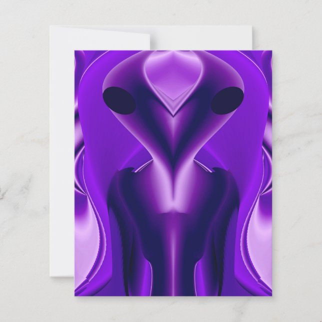 Lámina Sueños del arcoiris púrpura 3D , Alien (Anverso)