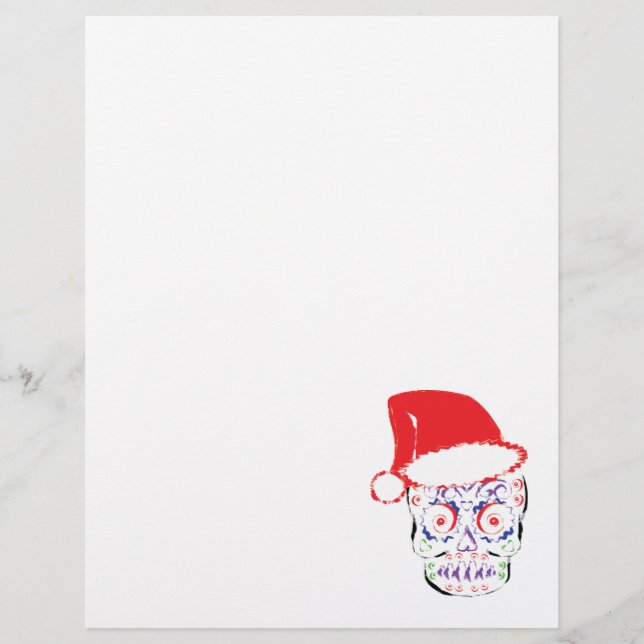 Lámina Sugar Skull Santa (Anverso)