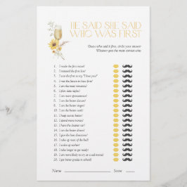 Lámina Sunflower Dijo Que Dijo Que Boho Bridal Shower Gam