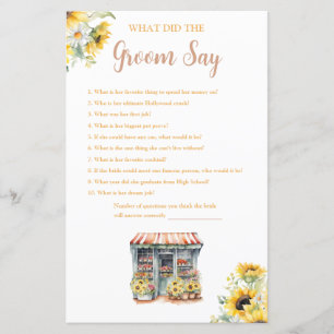 Lámina Sunflower Está fuera del mercado lo que dice Groom