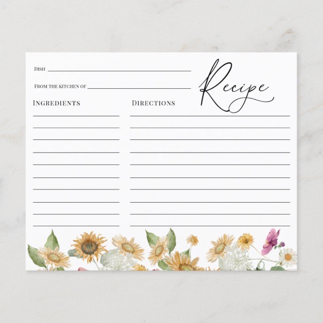 Lámina Sunflower Fields Shower (Anverso)