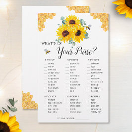 Lámina Sunflowers Bee Honeycomb Depósito Bridal Shower Ga