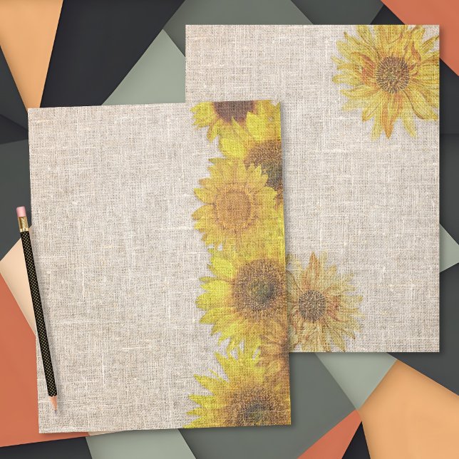 Lámina Sunflowers Decorated Double-sided Scrapbook Paper (Subido por el creador)