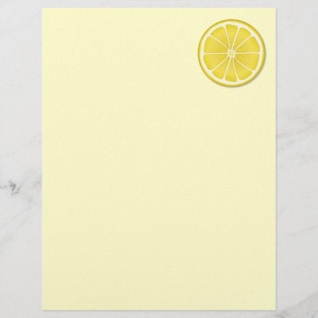 Lámina Sunny Lemon Stationery (Anverso)