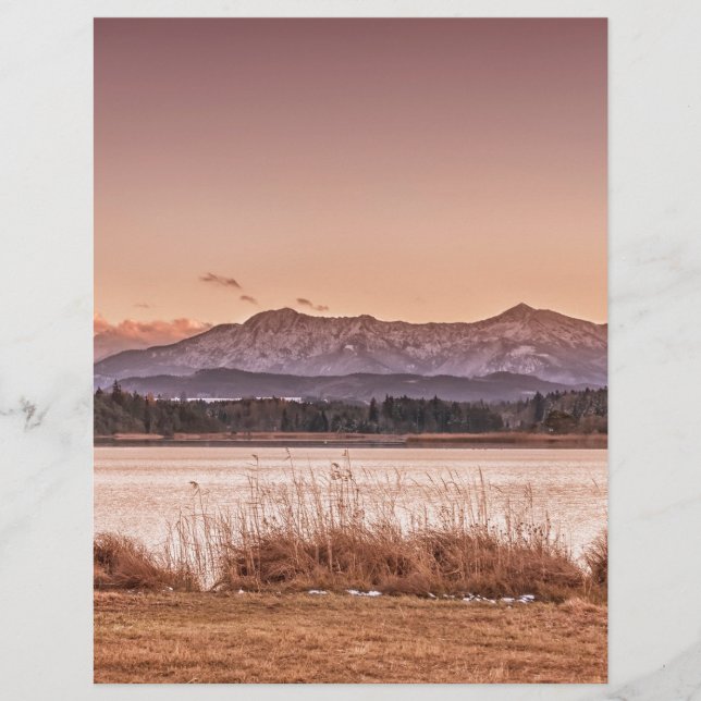 Lámina Sunset Osterseen (Anverso)