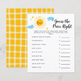 Lámina Sunshine Adivinan El Juego De Baby Shower De Preci