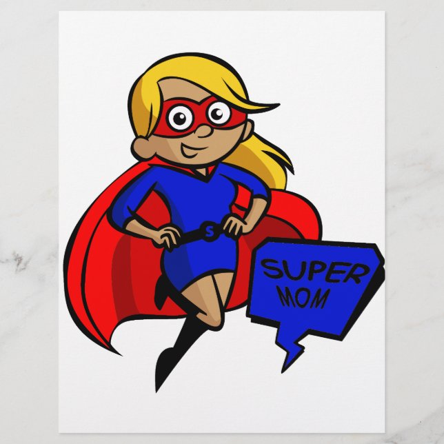 Lámina super mamá rubia (Anverso)