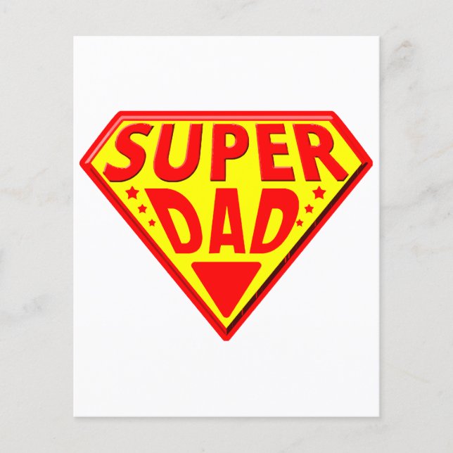 Lámina Super Papá - Feliz Día del Padre (Anverso)