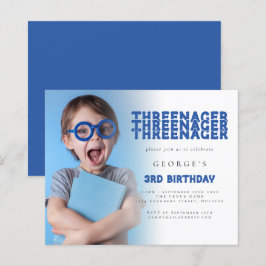 Lámina Superposición de foto de Threenager 3er cumpleaños