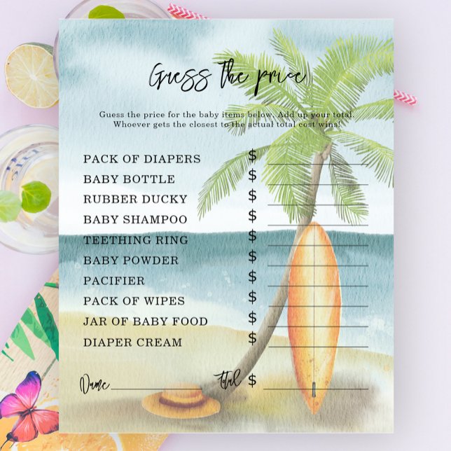 Lámina Surf beach - Juegos Fiestas | Juego de adivinanzas (Subido por el creador)