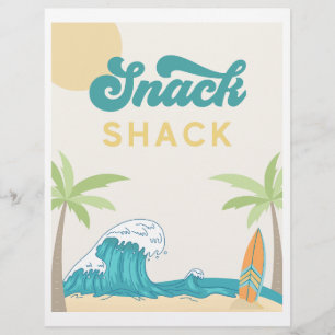 Lámina Surf Shack Surf Fiesta Rótulo   Rótulo de Surf Foo