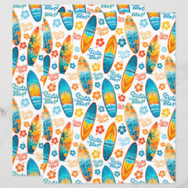 Lámina Surfboards Scrapbook Paper