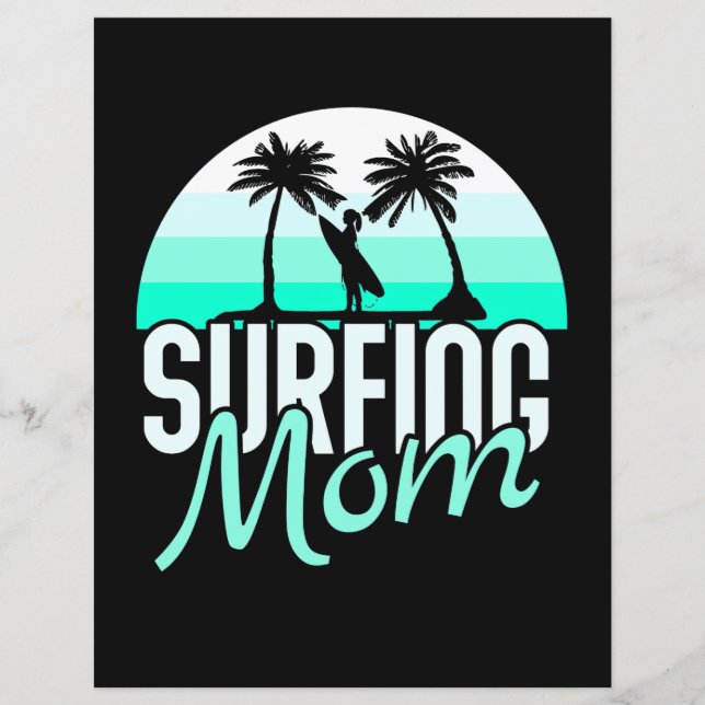 Lámina Surfing Mom (Anverso)