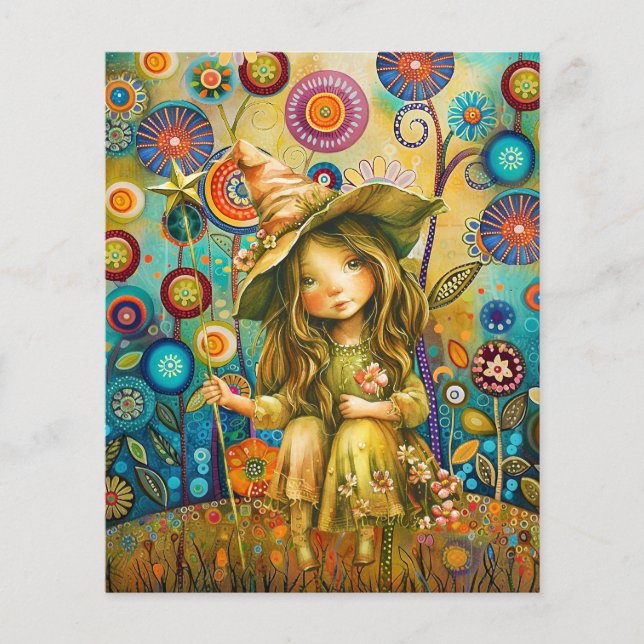 Lámina Susurros Mágicos Entre Las Flores (Anverso)