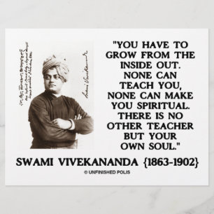 Lámina Swami Vivekananda crece desde adentro para su prop