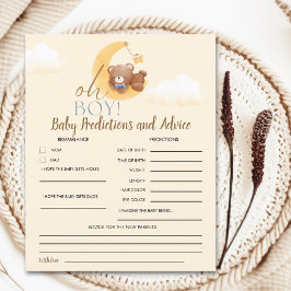 Lámina Sweet Baby Boy Teddy Bear Baby shower boy