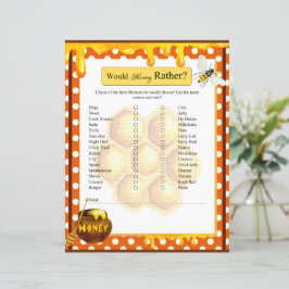 Lámina Sweet Honeybee Baby Shower preferiría jugar a mami