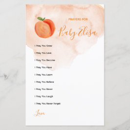 Lámina Sweet Little Peach Peach Prayers for Baby Game