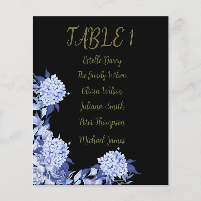 Lámina Sweet Shower Autumn Floral Wedding (Anverso)