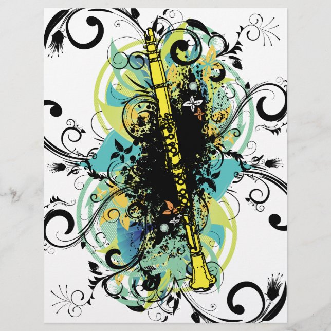 Lámina Swirl Grunge Clarinet (Anverso)