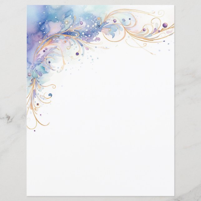 Lámina Swirls de acuarela (Reverso)
