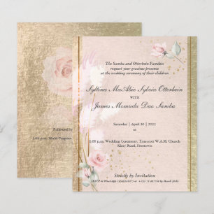 Lámina Syltina Personalizado 5d Lujoso Pampas Rosa Grasa