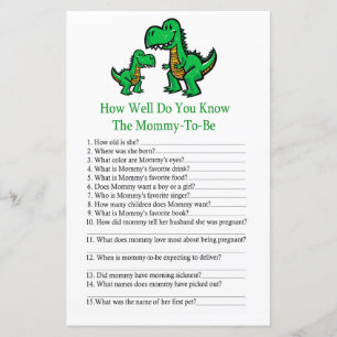 Lámina T-rex ¿Qué tan bien conoce el juego de la ducha de