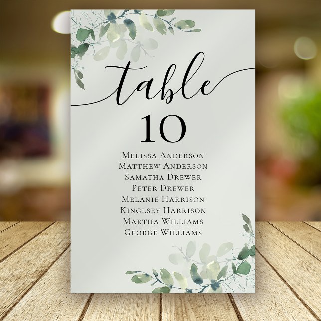 Lámina Tabla de asientos para Bodas de eucalipto 5.5x8.5 (Subido por el creador)