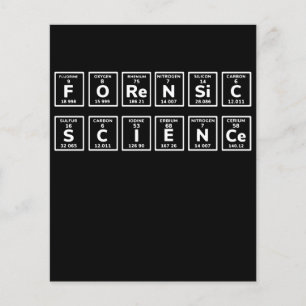 Lámina Tabla periódica de ciencia forense