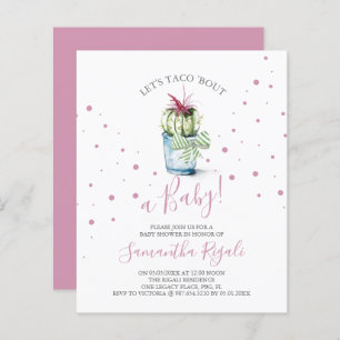 Lámina Taco-Bout un Baby Shower Chica