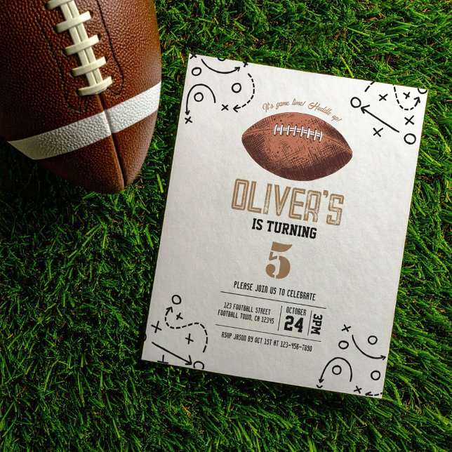 Lámina Tácticas modernas de fútbol Invitación al cumpleañ (Subido por el creador)