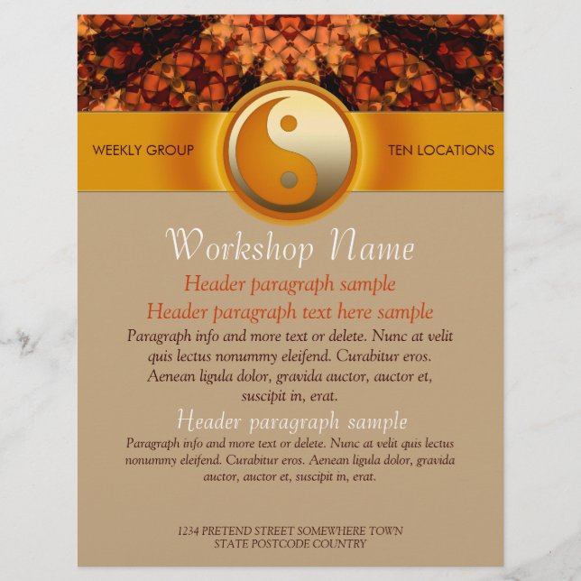 Lámina Talleres Fiestas Eventos Taller de volante de arte (Anverso)