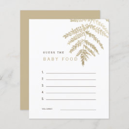 Lámina Tan acuarela adivina juego de comida para bebé