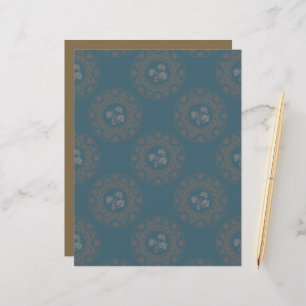 Lámina Tapiz dorado Rococo Polka Dot Mandala Scrapbook