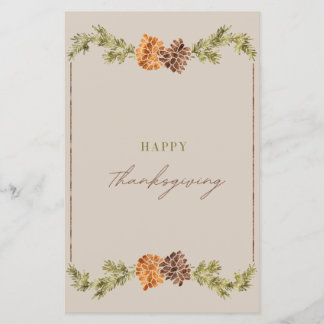 Lámina targeta elegante de acción de gracias