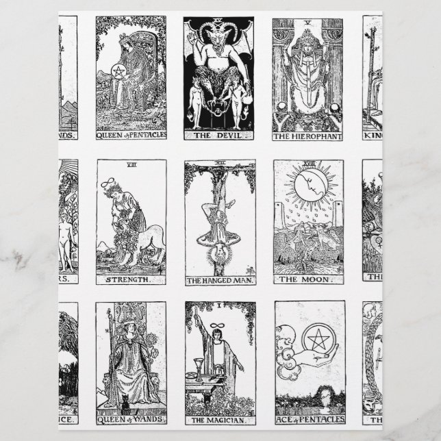 Lámina tarot antiguo (Anverso)