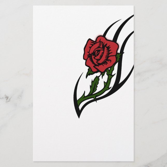 Lámina tatuaje Rosa (Anverso)