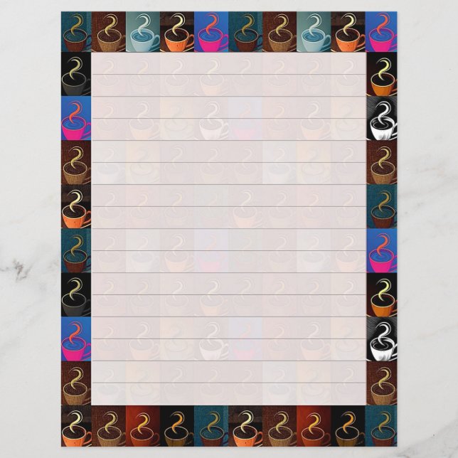 Lámina tazas de café (Anverso)