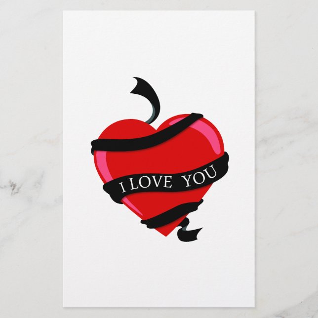 Lámina Te Amo El Corazón (Anverso)