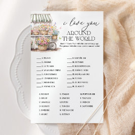 Lámina Te Amo En El Juego De Novias Del Mercado Mundial